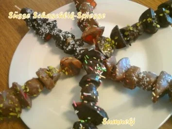 Rezept: Süsse Schaschlik-Spiesse Süsse Schaschlik-Spiesse - Rezept
