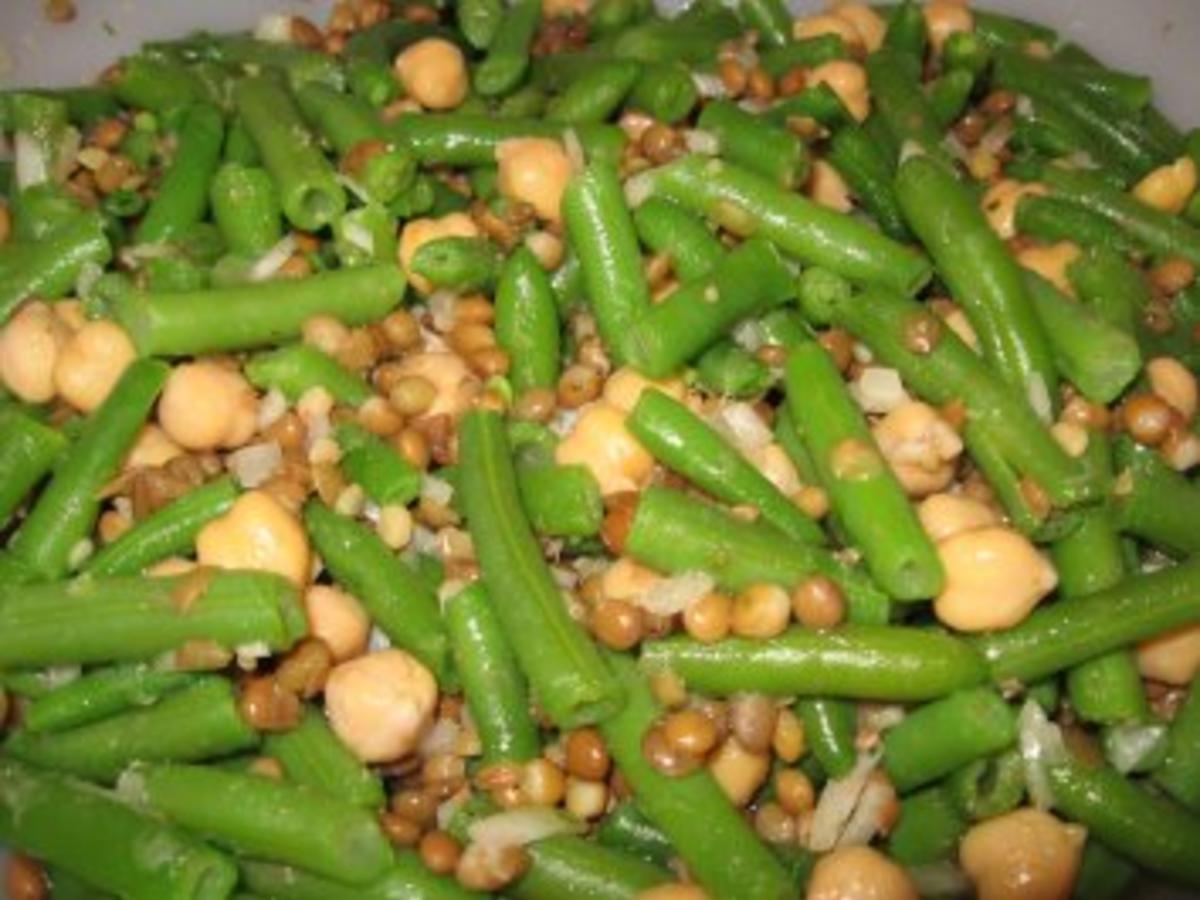 Erbsen Bohnen Linsen Salat - einfach - von sTinsche