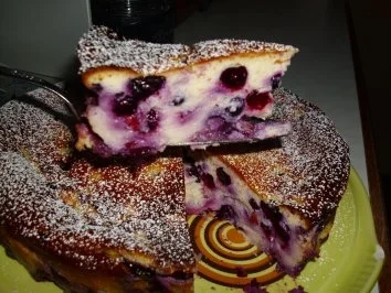 Rezept: Kuchen/Torte...Schmandkuchen mit Blaubeeren Kuchen/Torte...Schmandkuchen mit Blaubeeren - Rezept