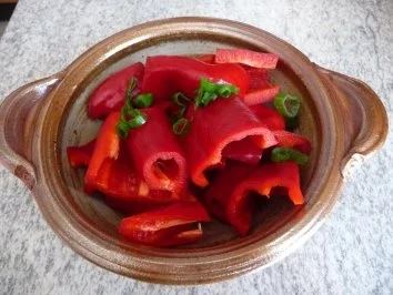 Rezept: Fisch : Seelachs in Meerettichsoße mit verschiedenen Salate und Gemüse Bild Nr. 5 Fisch : Seelachs in Meerettichsoße mit verschiedenen Salate und Gemüse - Rezept - Bild Nr. 5