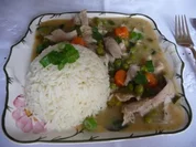 Geflügel - Gemüsefrikasee - Rezept