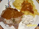 Nackenbraten gefüllt mit Kruste - Rezept