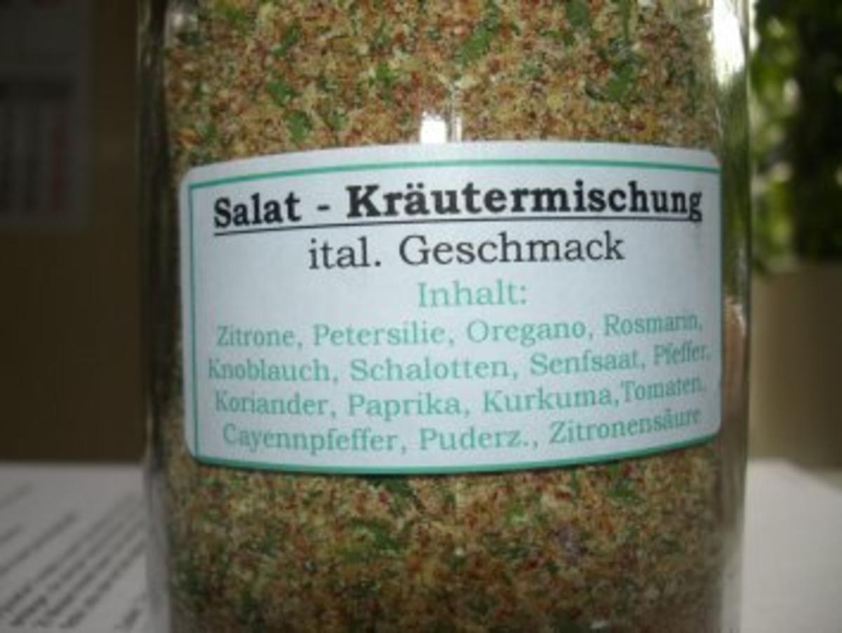Diverses:   SALAT - KRÄUTER - MISCHUNG - Rezept