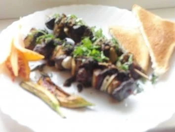 Leberspieße mit Taglilie - Rezept