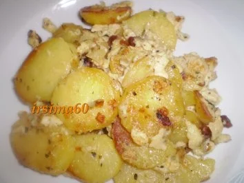 Bratkartoffeln mit Ei - Rezept