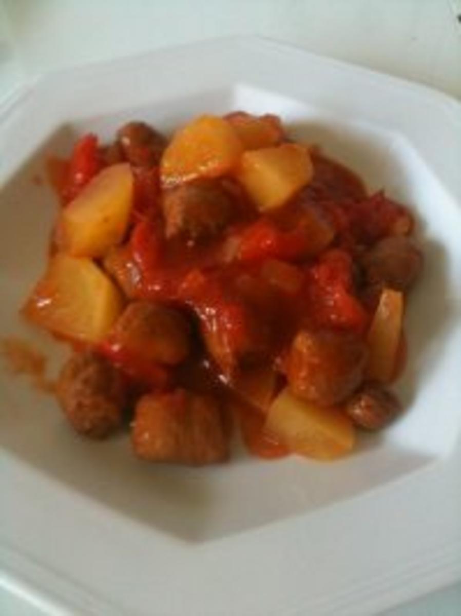 Tomaten-Kartoffelpfanne mit Merguez - Rezept - Bild Nr. 5