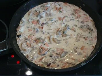Nudel-Lachs-Gratin á la Antje - Rezept