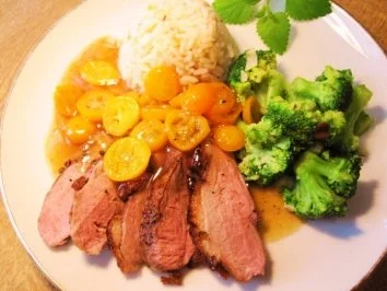 Gebratene Entenbrust mit Kumquat... - Rezept - Bild Nr. 2