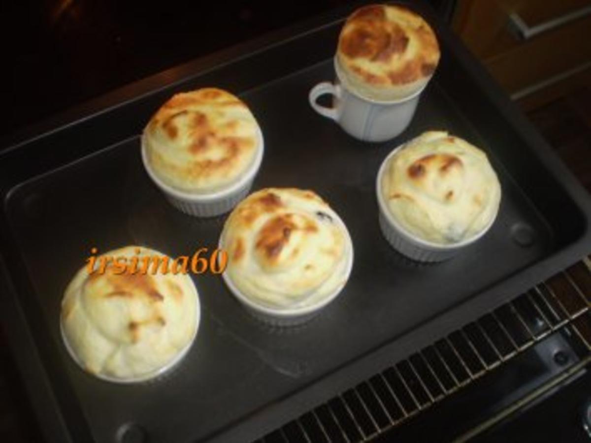 Quark Soufflé mit Heidelbeeren - schnell &amp; einfach - 130 kcal/100g