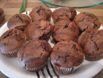 Rezept: Schokomuffins mit Atomkern Schokomuffins mit Atomkern - Rezept