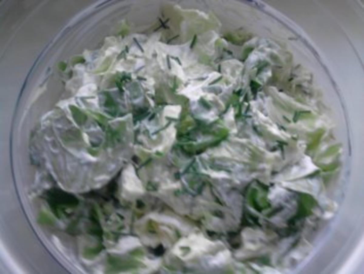 Kopfsalat in Sahne - Rezept