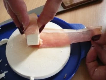 Ziegenkäsetaler mit Schinken - Rezept - Bild Nr. 3