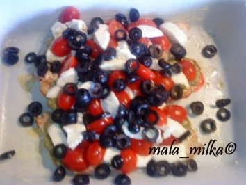 Rezept: Tomaten - Mozzarella - Schnitzel mit Oliven Bild Nr. 10 Tomaten - Mozzarella - Schnitzel mit Oliven - Rezept - Bild Nr. 10