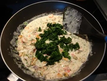 Kleine Schmetterlinge in Grüner Sosse mit Frutti di Mare - Rezept - Bild Nr. 8