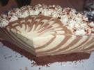 Torte: gestreifte Schoko-Quark-Torte - Rezept