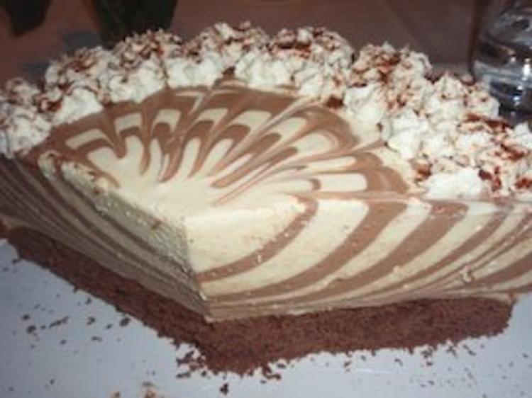 Torte: gestreifte Schoko Quark Torte - einfach - von caramaus