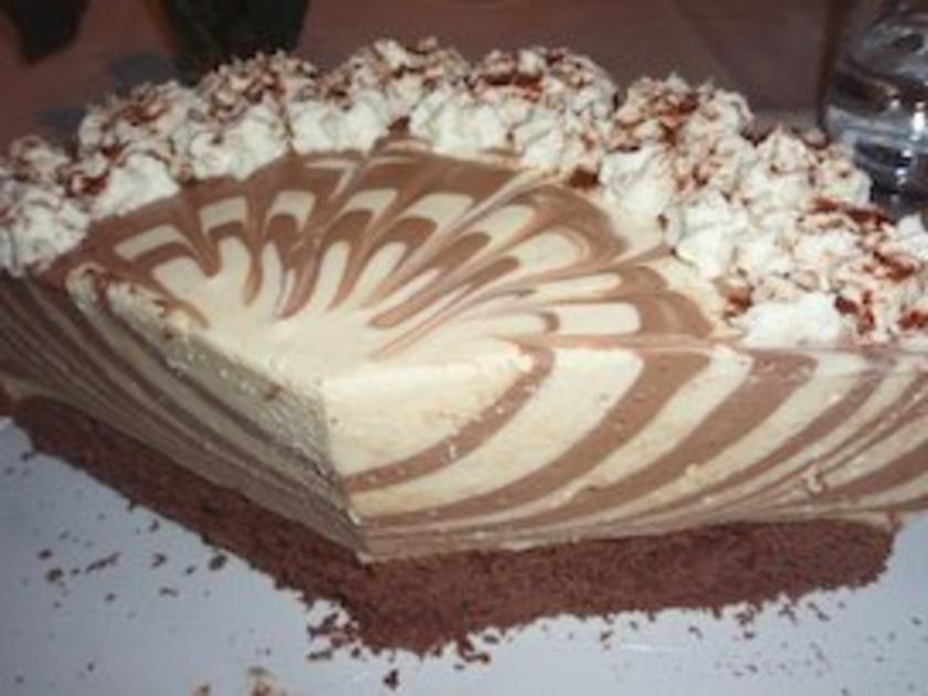 Torte: gestreifte Schoko Quark Torte - einfach - von caramaus