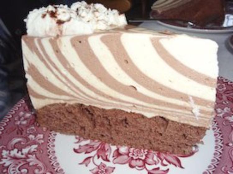 Torte: gestreifte Schoko Quark Torte - einfach - von caramaus