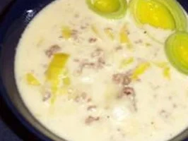 Hackfleisch Käse Suppe mit Lauch - Rezept - Bild Nr. 3