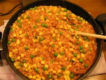 Rezept: Bunte - Reispfanne Bunte - Reispfanne - Rezept