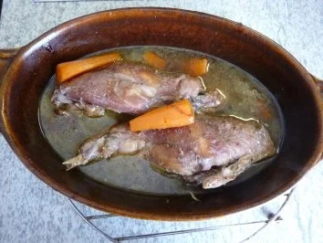 Wild - Kaninchenkeule mit Gemüsereis - Rezept - Bild Nr. 3