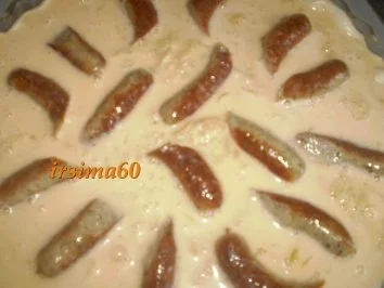 Rezept: Quiche mit Sauerkraut und Nürnberger Rostbratwürstchen Bild Nr. 7 Quiche mit Sauerkraut und Nürnberger Rostbratwürstchen - Rezept - Bild Nr. 7