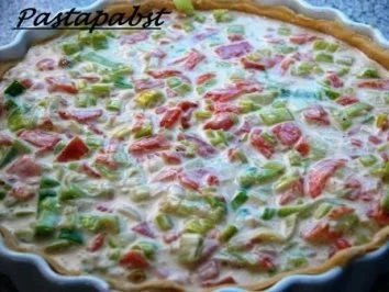 Lauch-Lachs-Quiche - Rezept - Bild Nr. 3