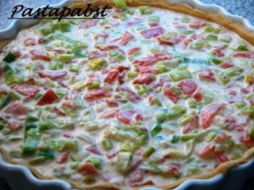 Lauch-Lachs-Quiche - Rezept mit Bild - kochbar.de