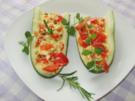 Zucchinischiffchen mit Schafskäse - Rezept