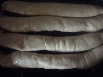 Kalbsbratwurst mit Blumenkohl an orangiger Hollandaise und Salzkartoffeln - Rezept - Bild Nr. 3