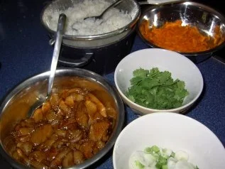 Rezept: Bratreis mit Hähnchen Bild Nr. 3 Bratreis mit Hähnchen - Rezept - Bild Nr. 3