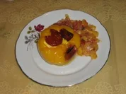 Gefulte Paprika mit Weizen Griess - Rezept