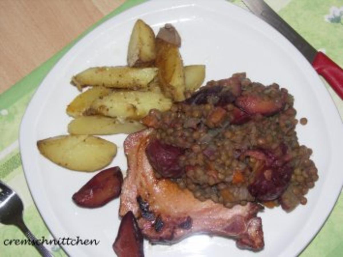 Kassler mit Linsengemüse - Rezept mit Bild - kochbar.de