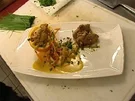 Ragout von Orange, Curry und Maishähnchen mit Knödel - Rezept