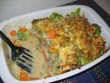 Geflügel-Gemüse-Auflauf - Rezept - Bild Nr. 14