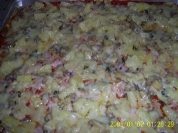 Meine Pizza a la Hawai - Rezept