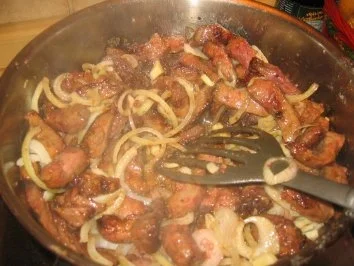 Fleisch: Paprika-Leber in Rotwein... - Rezept - Bild Nr. 4