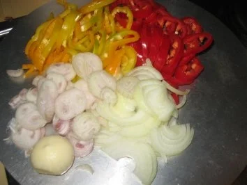 Fleisch: Paprika-Leber in Rotwein... - Rezept - Bild Nr. 5