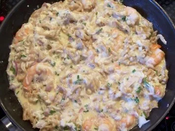 Rezept: Kochen: Nudel-Garnelen-Pfanne Bild Nr. 3 Kochen: Nudel-Garnelen-Pfanne - Rezept - Bild Nr. 3