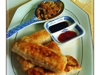 Asiatisch - Frühlingsrollen mit Hähnchenfleisch und Glasnudeln - Rezept - Bild Nr. 25