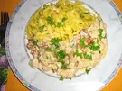 Putengeschnetzeltes mit Pfifferlingen an Tagliatelle - Rezept