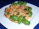 Italienischer Nudelauflauf mit einer Käse-Haselnussdecke - Rezept