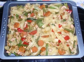 Italienischer Nudelauflauf mit einer Käse-Haselnussdecke - Rezept - Bild Nr. 7