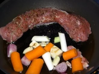 Schweinefilet auf Rotweinsauce - Rezept - Bild Nr. 5