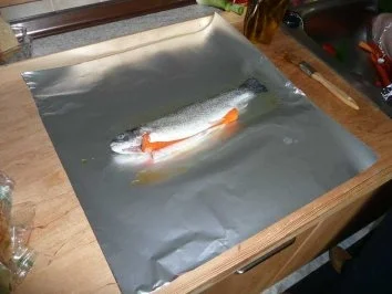 Fisch :  Forelle in Folie - Rezept - Bild Nr. 4
