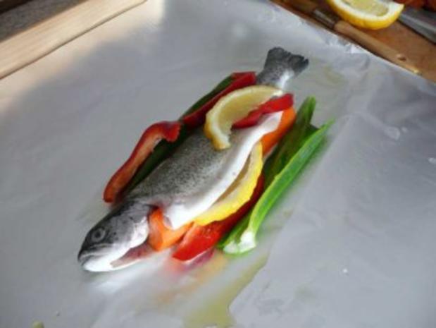 Fisch : Forelle in Folie - Rezept mit Bild - kochbar.de