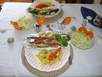 Fisch :  Forelle in Folie - Rezept - Bild Nr. 2