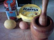 Pangasiusfilet mit karamellisierten Zitronenschale, Kräutersoße und Kartoffelnüsse - Rezept