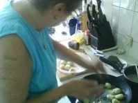 Rezept: Pangasiusfilet mit karamellisierten Zitronenschale, Kräutersoße und Kartoffelnüsse Bild Nr. 5 Pangasiusfilet mit karamellisierten Zitronenschale, Kräutersoße und Kartoffelnüsse - Rezept - Bild Nr. 5