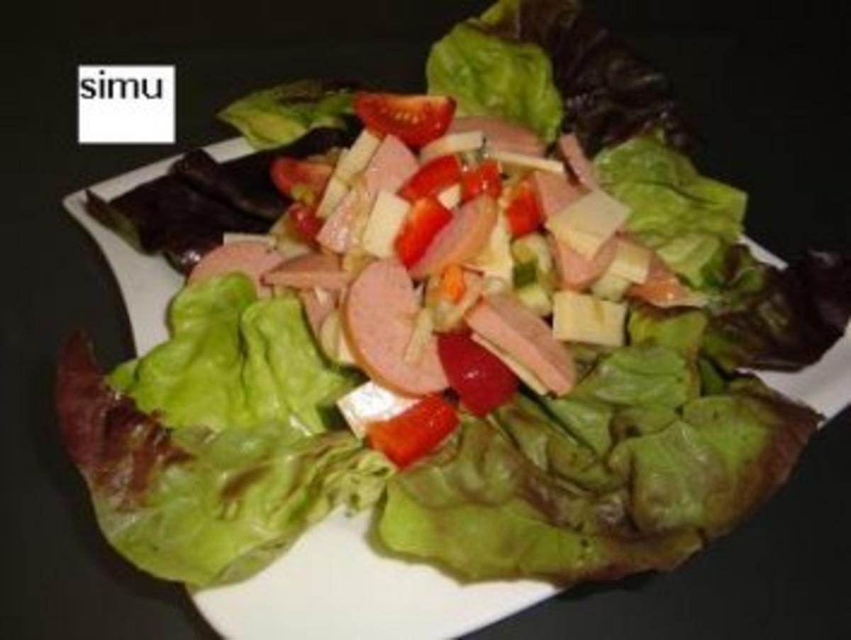Einfacher Wurst - Käse - Salat - Rezept - Bild Nr. 2
